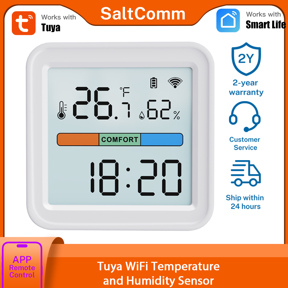 Home Assistant Tuya - Новый Wi-Fi датчик температуры и влажности