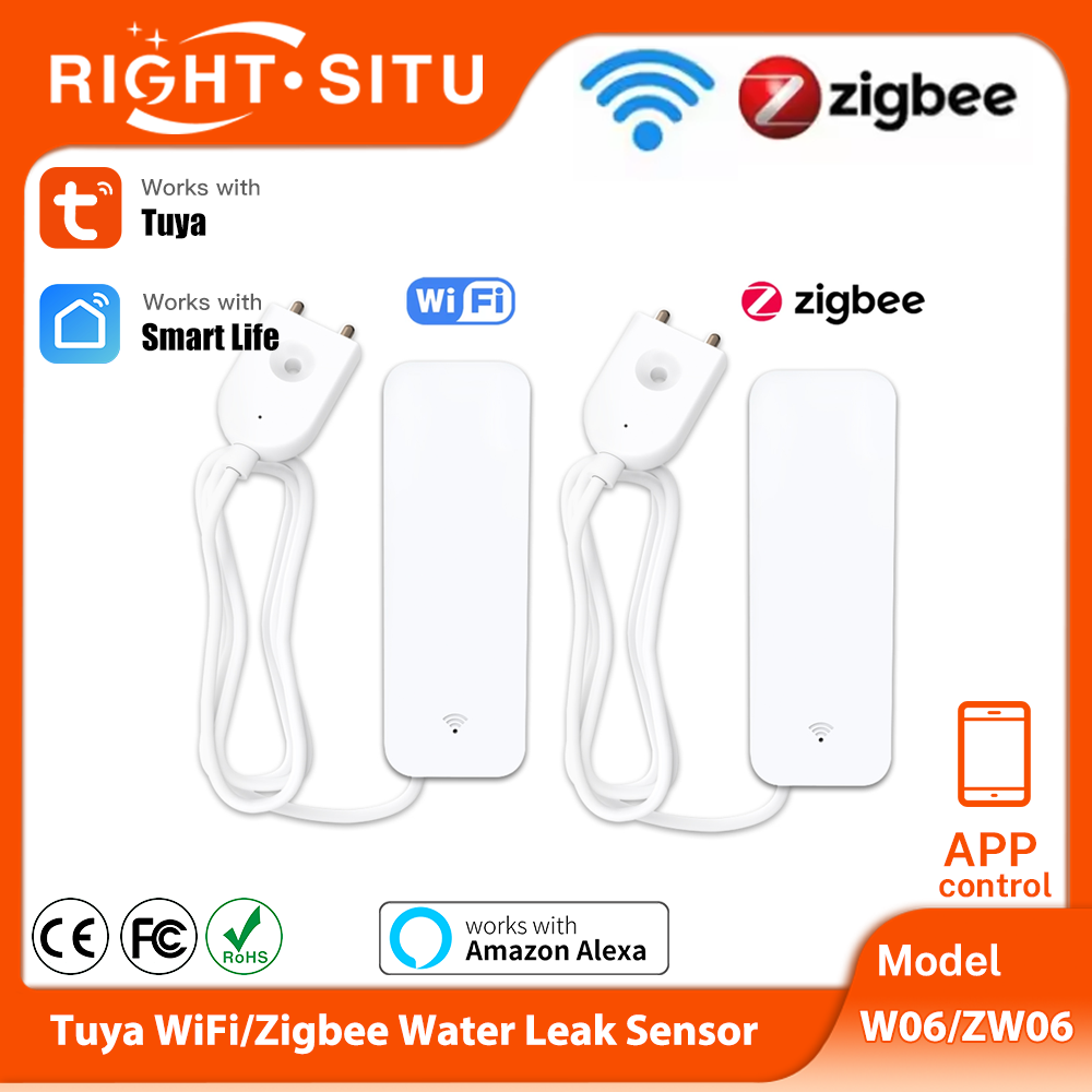 Home Assistant Tuya - Датчик воды Tuya Wi-Fi Zigbee, умный