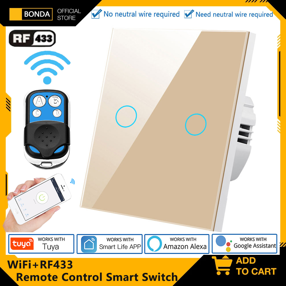 Smart Relay Tuya - Tuya EU WiFi + RF433 Умный