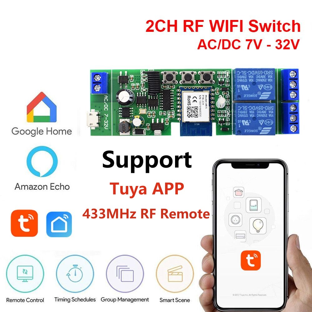 Умный переключатель Alexa Tuya – обзор и цена Tuya 4 Channel