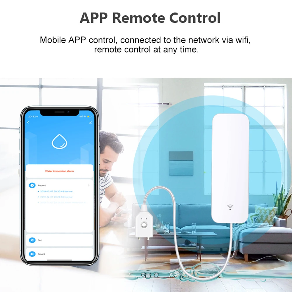 Датчик воды Tuya Wi-Fi Zigbee, – обзор и цена Home Assistant Tuya