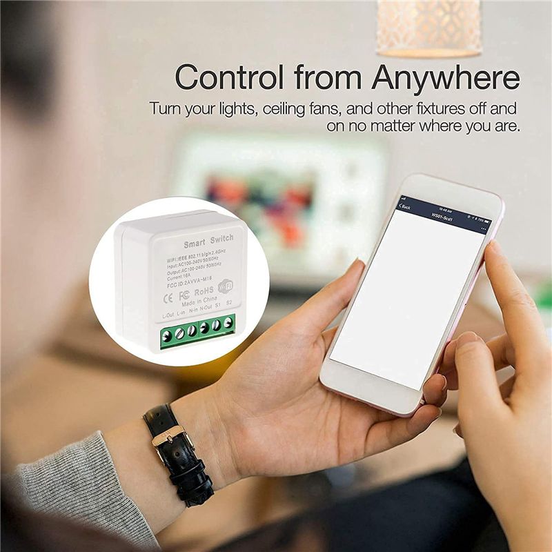 10X миниатюрный умный Wi-Fi ре – обзор и цена Smart Relay Tuya